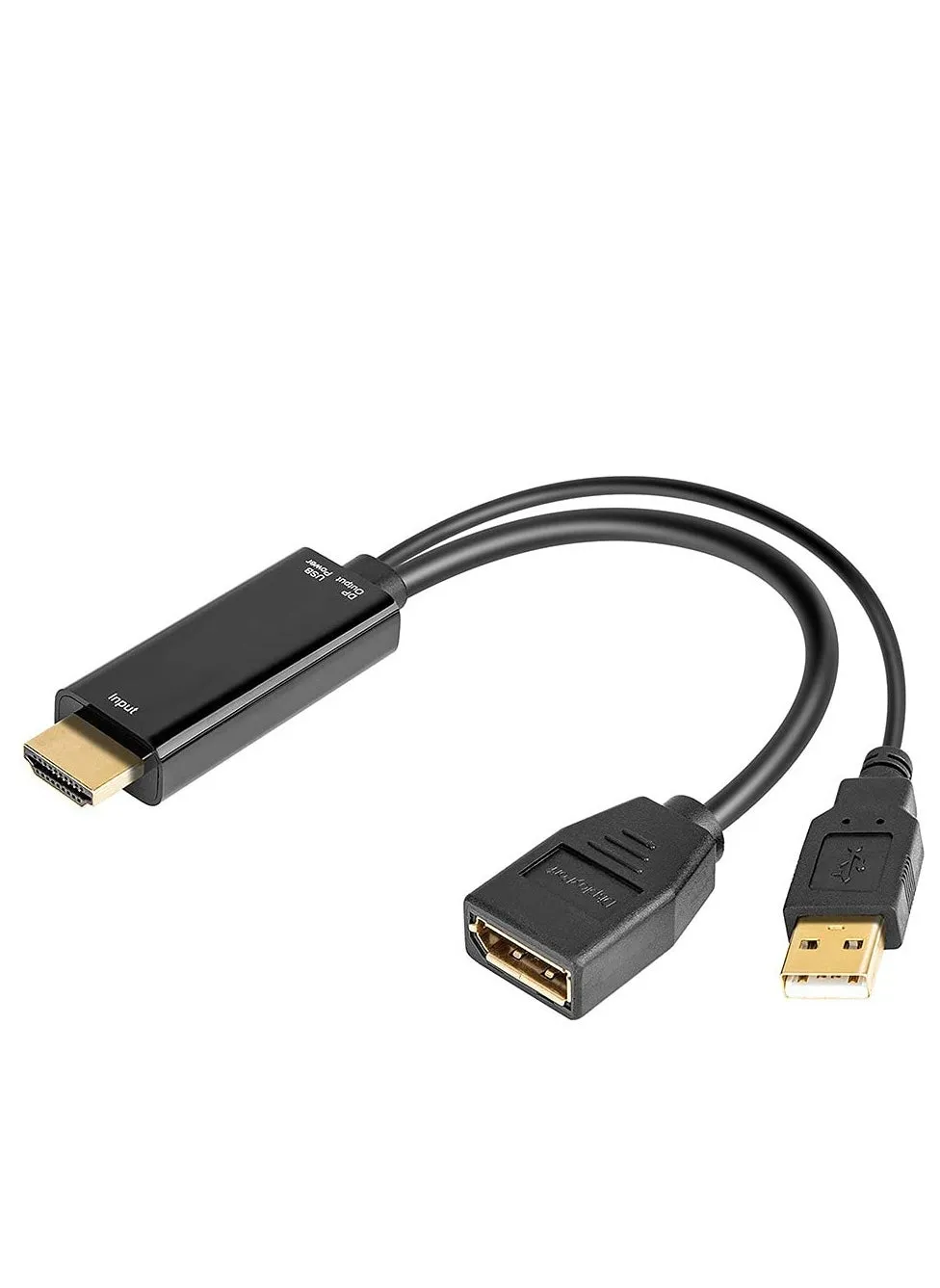 كابل محول، كابل HDMI متوافق مع DisplayPort، كابل تمديد ذكر إلى محول DisplayPort مع محول USB 2.0 HDMI متوافق مع DisplayPort Uhd 4K HDMI متوافق، للشاشات-1