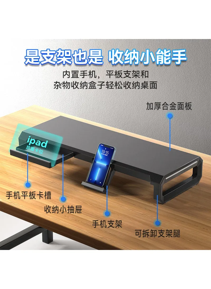 CoolCore T1 Monitor Riser Multi-Function Stand T2 black standard version [thick alloy panel]]-1