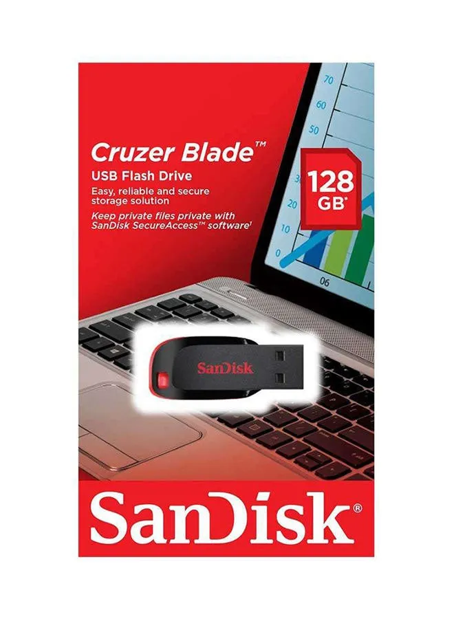 فلاش درايف كروزر بليد مزود بمنفذ USB 2.0، طراز SDCZ50-128G-I35 128 GB-2