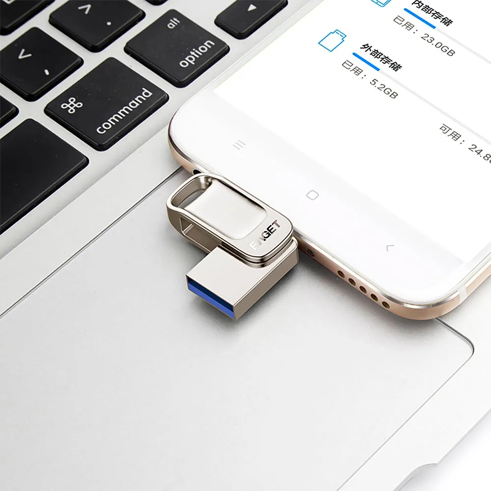 فلاش درايف CU31 معدنيّ على شكل حرف U بمنفذ USB 3.0 Type-C 64.0 GB-2