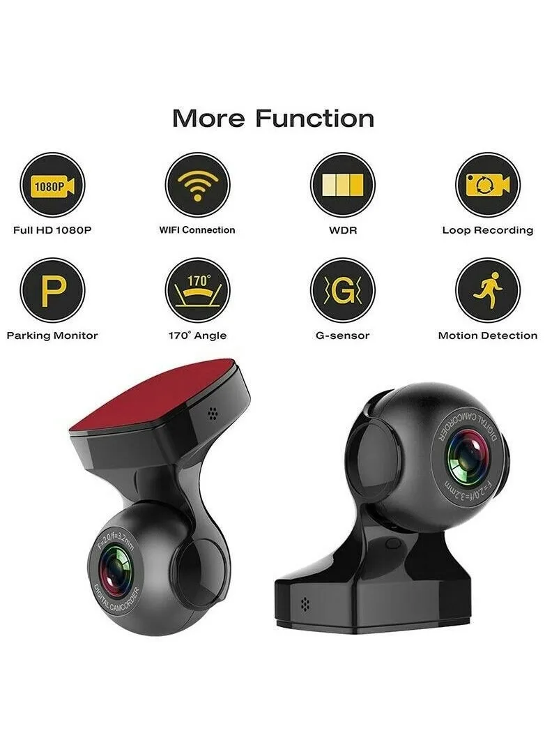 Dash Cam Driving Recorder  1080P Car Wifi USB DVR  G-Sensor Loop  Night Vision New-2