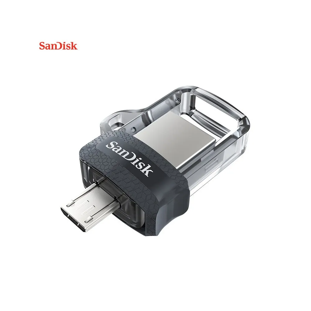 فلاش درايف OTG صغير الحجم وسريع من نوع DD3 بمنفذ USB3.0 سعة 16 جيجابايت C6979-16-L أسود وفضي-1