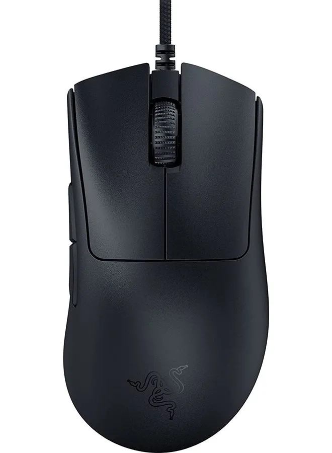 ماوس الألعاب Deathadder V3، اتصال سلكي، مستشعر بصري Focus Pro 30K، 8 عناصر تحكم قابلة للبرمجة، مفاتيح الماوس الضوئية Gen-3، ما يصل إلى 30000 نقطة في البوصة، أسود | RZ01-04640100-R3M1-1