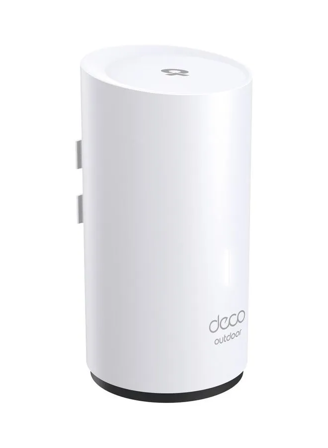 شبكة Wi-Fi خارجية من Deco (Deco X50-Outdoor)، شبكة AX3000 ثنائية النطاق Wi-Fi 6 Mesh، 2 منافذ Gigabit PoE، 802.3at PoE+، مقاومة للطقس، تعمل مع جميع شبكات Deco Mesh Wi-Fi-2