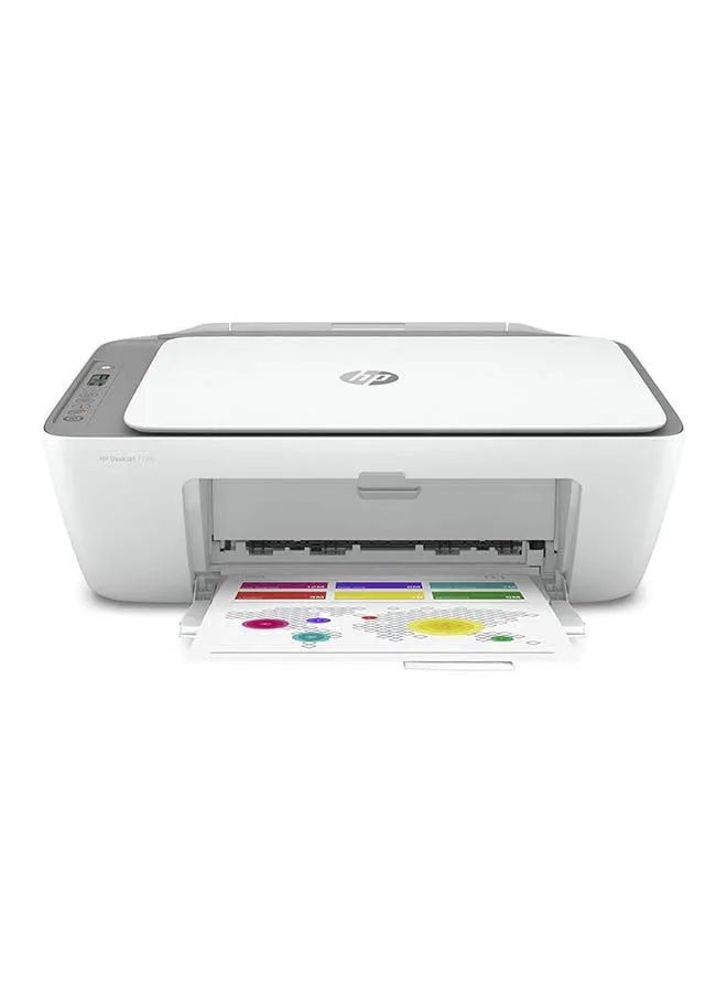 طابعة Deskjet 2720 الكل في واحد، لاسلكية/طباعة/نسخ/مسح ضوئي [3XV18B] أبيض أبيض-2