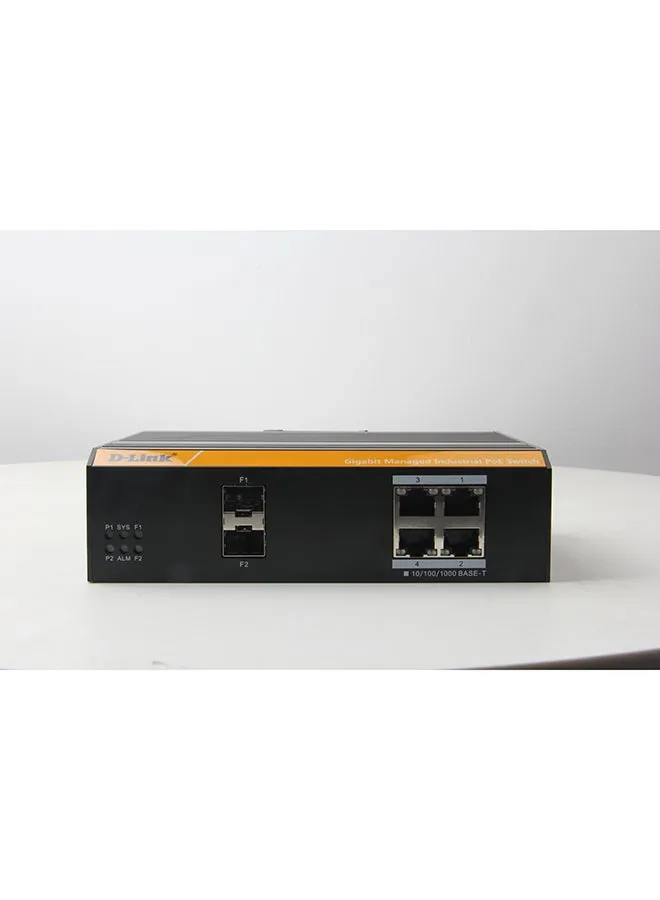 DGS -F3000 SERIES LAYER 2، 4-Port GIGABIT OUTDOOR INDUSTRIAL SWITCH | DGS-F3004P-2S أسود-1