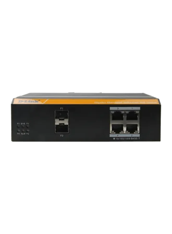 DGS -F3000 SERIES LAYER 2، 4-Port GIGABIT OUTDOOR INDUSTRIAL SWITCH | DGS-F3004P-2S أسود-2