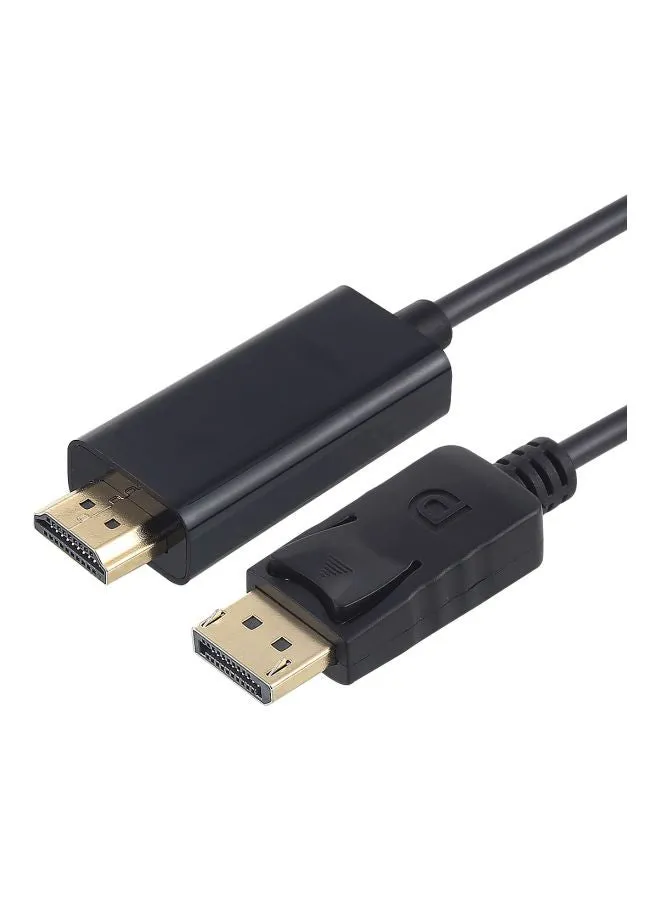 كابل محول رقمي من منفذ DisplayPort إلى HDMI أسود-2