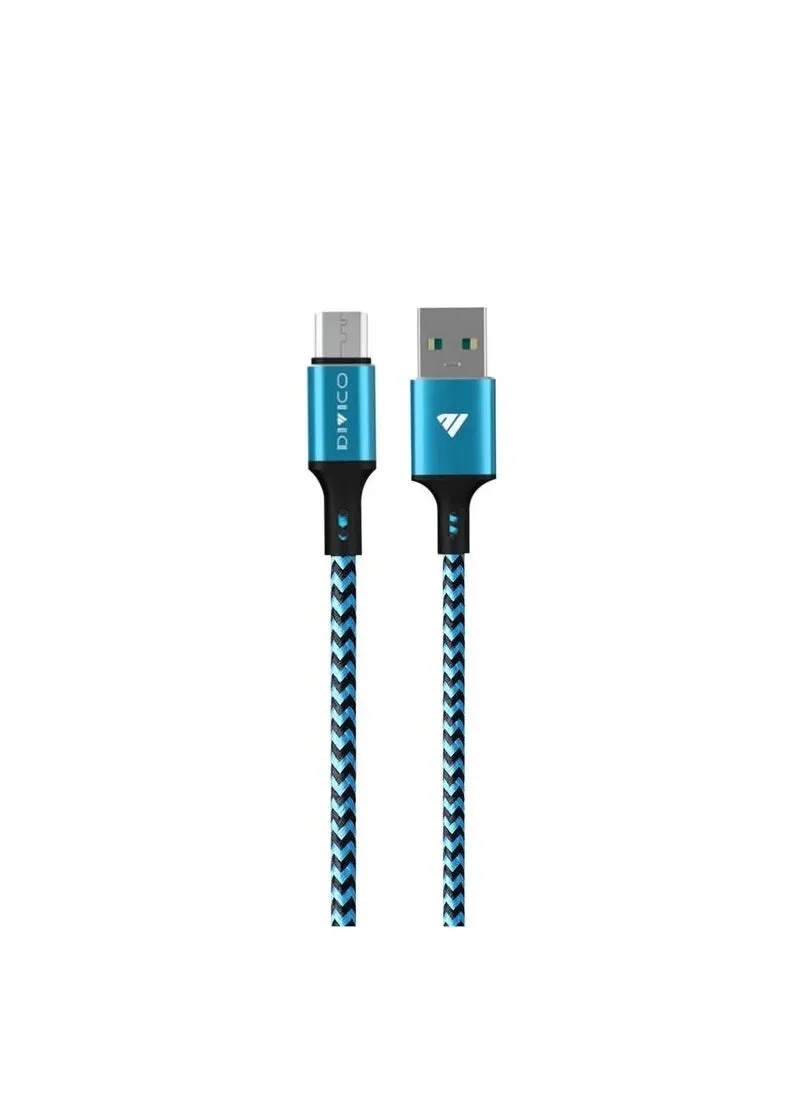 DIVICO كابل بيانات مايكرو USB 3 متر نحاس كور مايكرو USB كابل شاحن الهاتف المحمول 5V/2.4A C0005Vb3-1