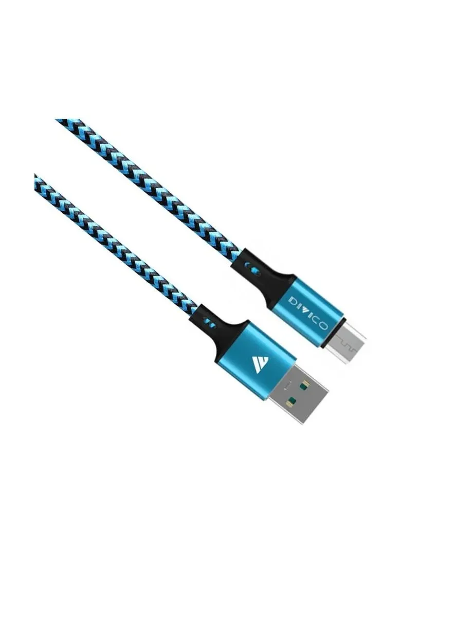 DIVICO كابل بيانات مايكرو USB 3 متر نحاس كور مايكرو USB كابل شاحن الهاتف المحمول 5V/2.4A C0005Vb3-2