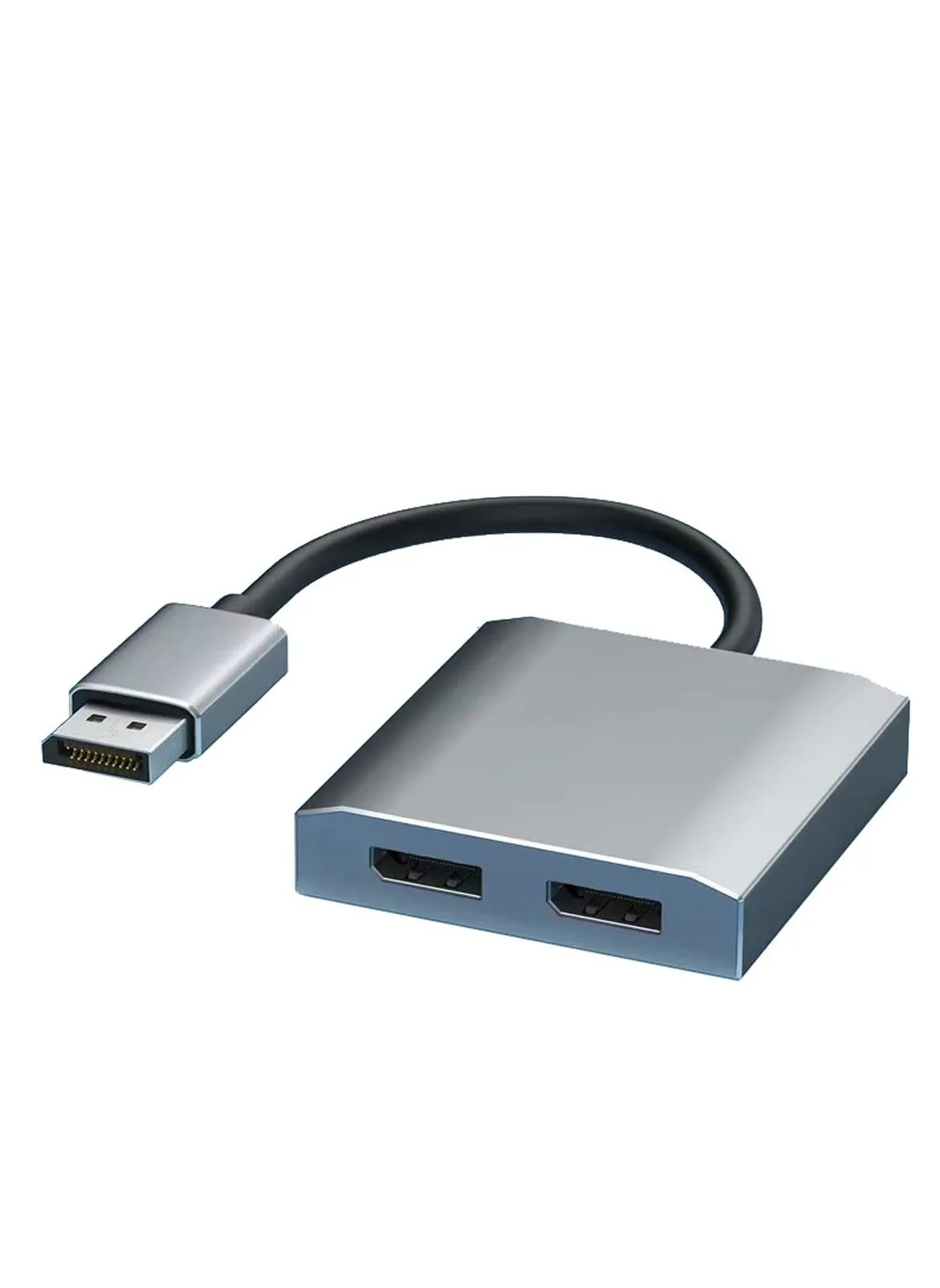 موزع DP إلى منفذين DisplayPort، دقة 4K مزدوجة عند 60 هرتز، محول محور نقل متعدد التدفقات (MST)، DP إلى محورين DisplayPort يدعمان نقل متعدد التدفقات بدقة 4K لنظامي التشغيل Windows وMac-1