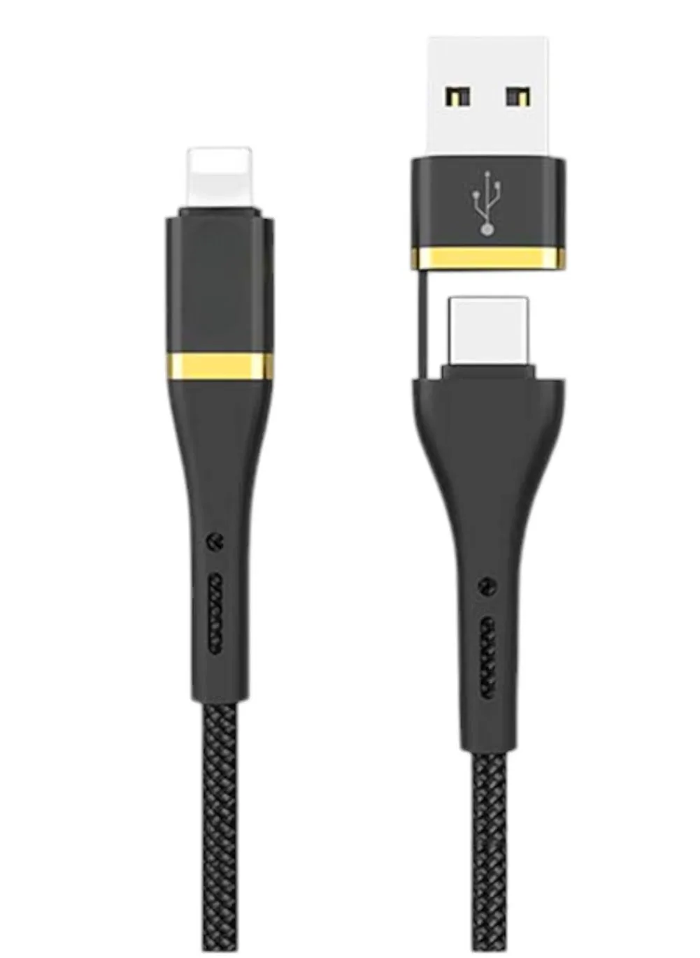 Elite Data Cable ED-105 3A USB And Type-C To Lightning-1