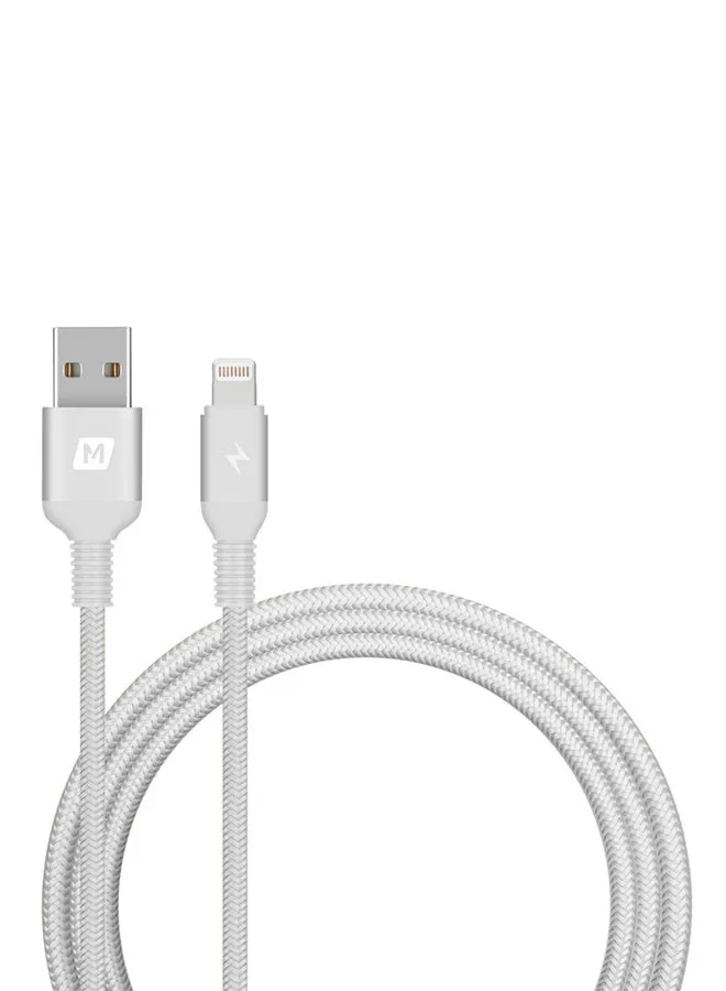 كابل Elite Lightning إلى USB فضي-2