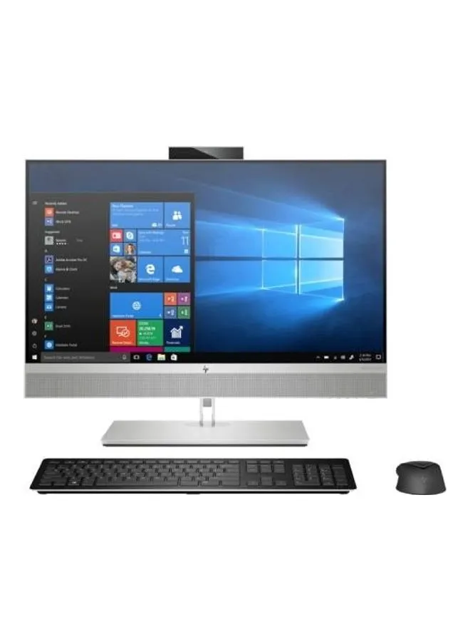 جهاز Elite One 800 G6 AIO مزود بشاشة لمس FHD مقاس 27 بوصة ومعالج كور i7 وذاكرة وصول عشوائي سعة 16 جيجابايت ومحرك أقراص SSD سعة 512 جيجابايت مزود بنظام تشغيل Windows وبطاقة رسومات Intel UHD باللغة الإنجليزية/العربية فضي الإنجليزية/العربية فضي-1