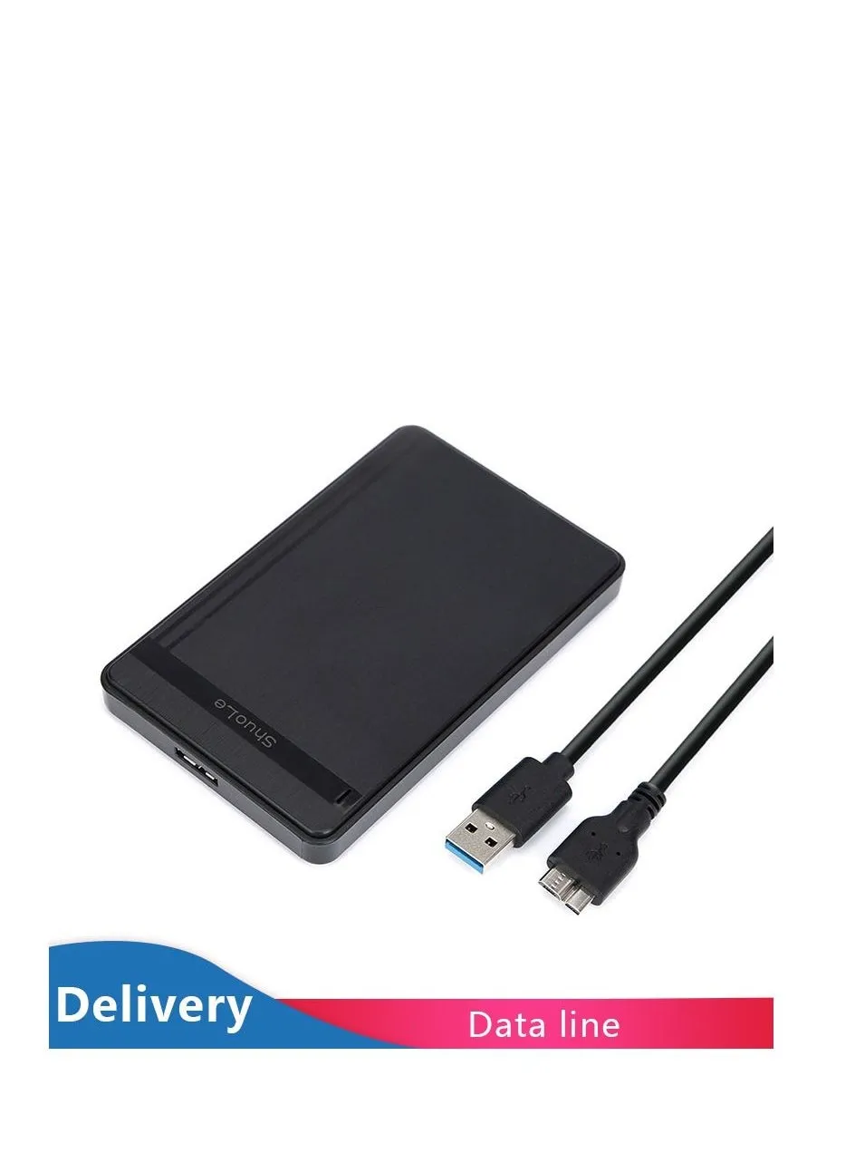 Enclosure Portable Mobile Hard Drive Cases for SSD External Storage With USB3.0/2.0 Cable ABS-2