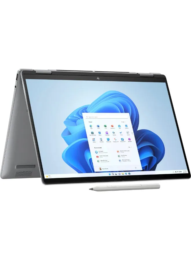 Envy x360 Convertible 2-In-1 Laptop With 14-Inch Display,Core Ultra 5-125H Processor/16GB RAM/512GB SSD/Intel Arc Graphics/Windows 11 Home English/Arabic Meteor Silver-1