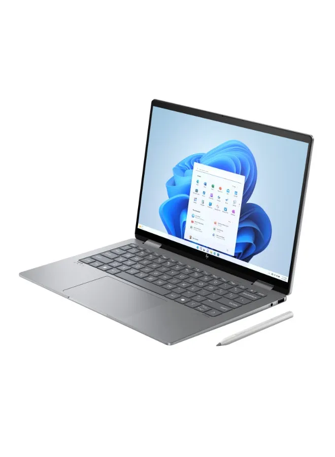 Envy x360 Convertible 2-In-1 Laptop With 14-Inch Display,Core Ultra 7-155H Processor/16GB RAM/1TB SSD/Intel Arc Graphics/Windows 11 Home English/Arabic Meteor Silver-2