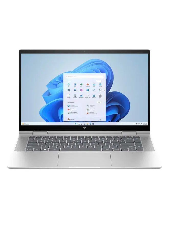 لابتوب انفي x360 يعمل باللمس بشاشة 15.6 بوصة ، معالج كور i7-1355U / ذاكرة وصول عشوائي 16 جيجابايت / 512 جيجابايت إس إس دي / إنتل ايريس Xe جرافيكس الإنجليزية/العربية فضى-1