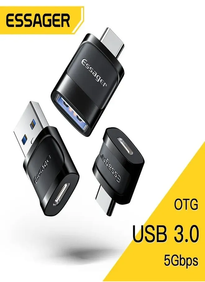 مجموعة محول من تايب C الى USB, مايكرو الى تايب C, ومن USB الى تايب C-1