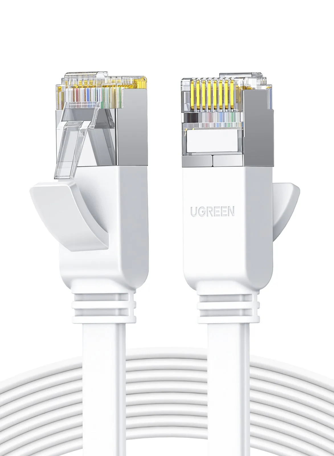 كابل إيثرنت Cat6 10M جيجابت كابل شبكة مسطح 1000Mbps كابل إنترنت محمي عالي السرعة RJ45 كابل إيثرنت كابل التصحيح متوافق مع أجهزة الكمبيوتر المحمول، الكمبيوتر الشخصي، PS5 PS4، التلفزيون، المودم، جهاز التوجيه، المحور، التبديل-1