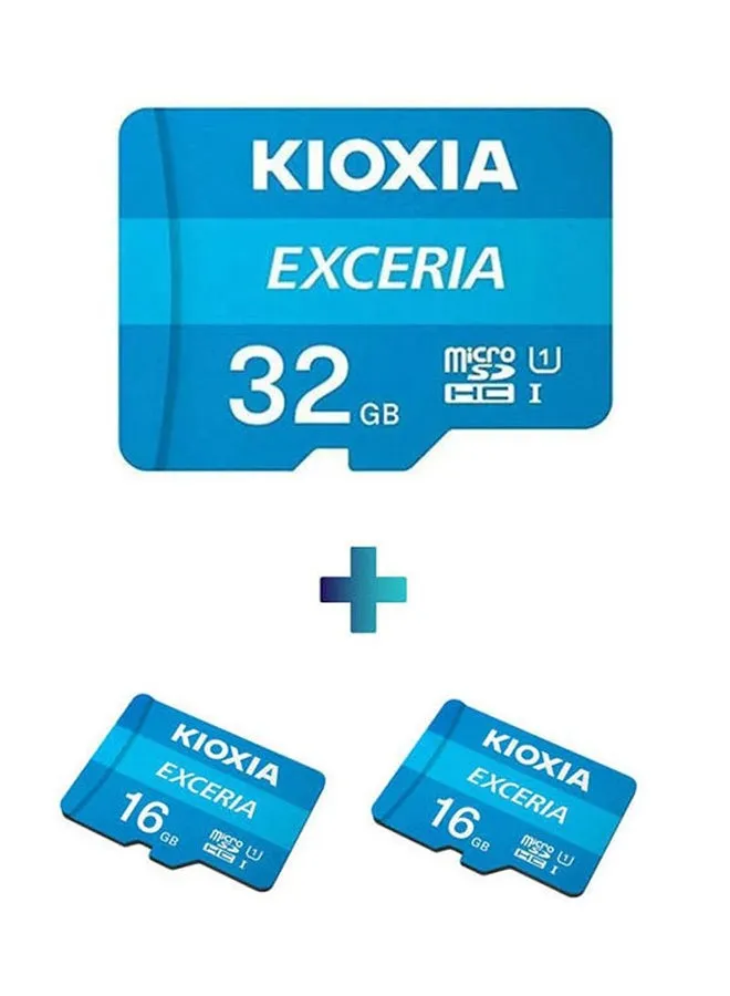 حزمة EXCERIA - بطاقتي MicroSD بسعة 16 جيجابايت + بطاقة MicroSD واحدة-1