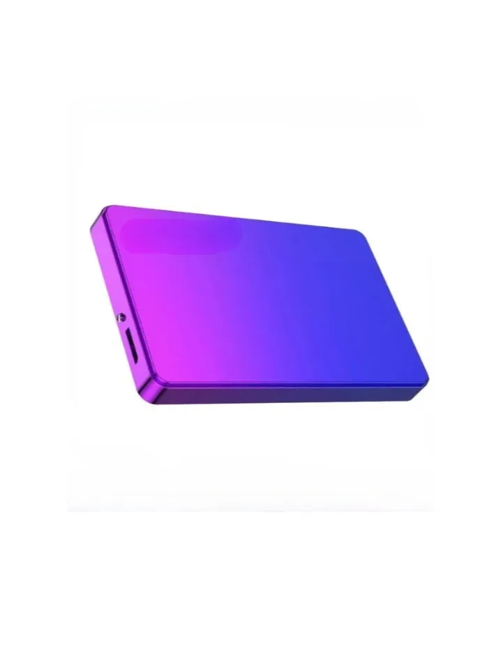 External Hard Drive, USB3.0 Ultra Slim HDD Storage Device, Portable Compact High-speed Mobile Hard Disk Compatible for Pc, Desktop, Mobiles, Laptop, Game Console, Ps4, (Gradient Blue Purple, 160GB)-1