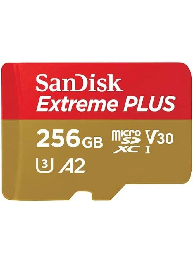 Extreme Plus microSDXC UHS-I Card with Adapter, 256GB, SDSQXBD-256G-AN6MA 256 GB-1