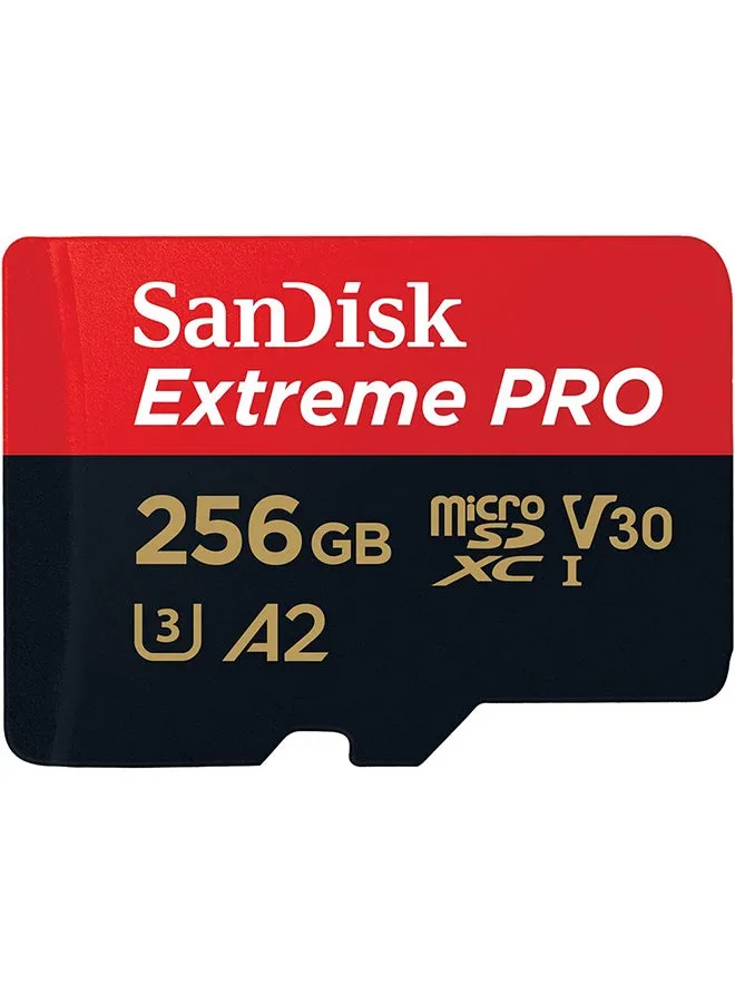 بطاقة Extreme Pro microSD UHS I لفيديو بدقة 4K على الهواتف الذكية وكاميرات الحركة والطائرات بدون طيار، قراءة بسرعة 200 ميجابايت/ثانية، وكتابة بسرعة 140 ميجابايت/ثانية وسعة 256.0 جيجابايت 256 GB-1