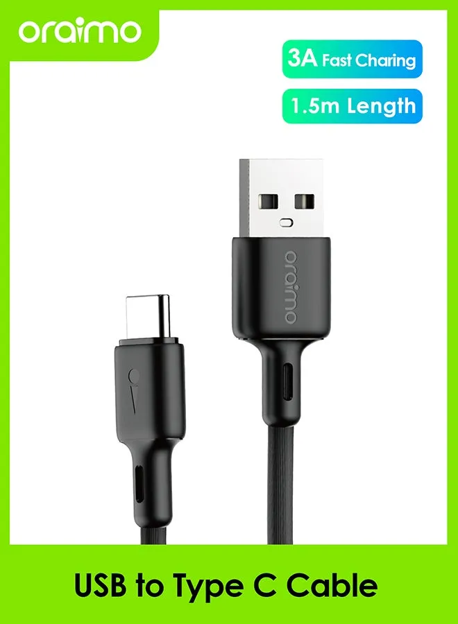 كابل شحن سريع من USB إلى Type-C للهاتف المحمول Fast Line 2 بطول 1.5 متر-1