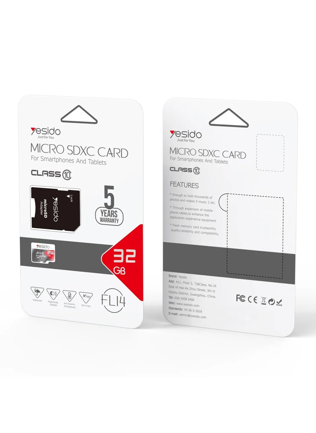 FL14 Online Selling 32GB USB2.0 TF Memory Cards White-1