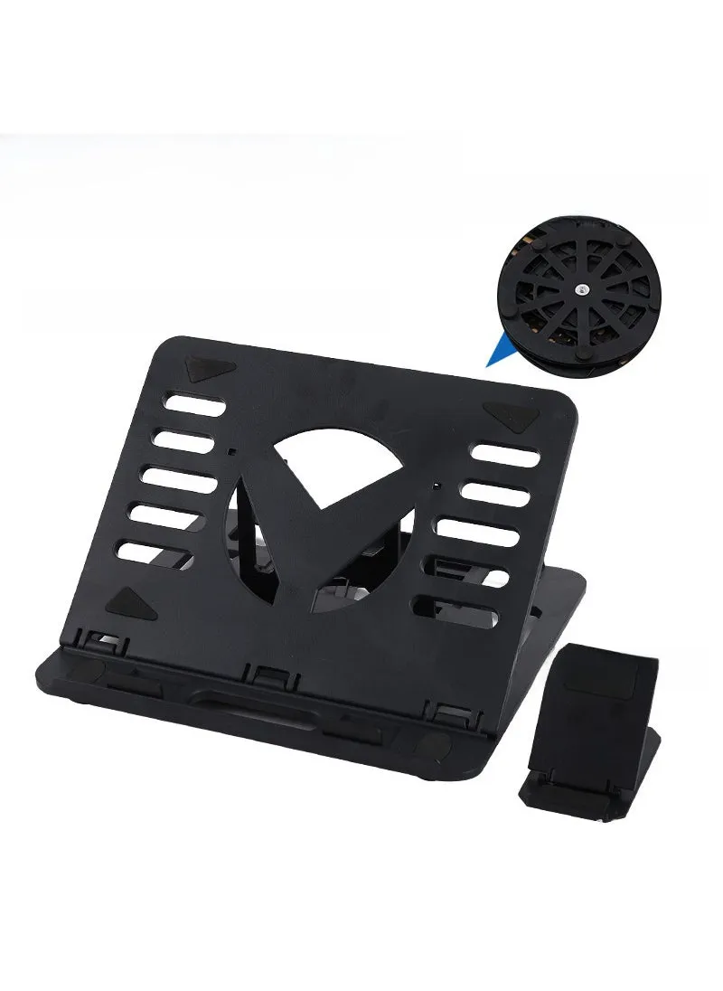 Foldable Laptop Stand Adjustable Cooling Portable Explosions three generations-black luxury-1