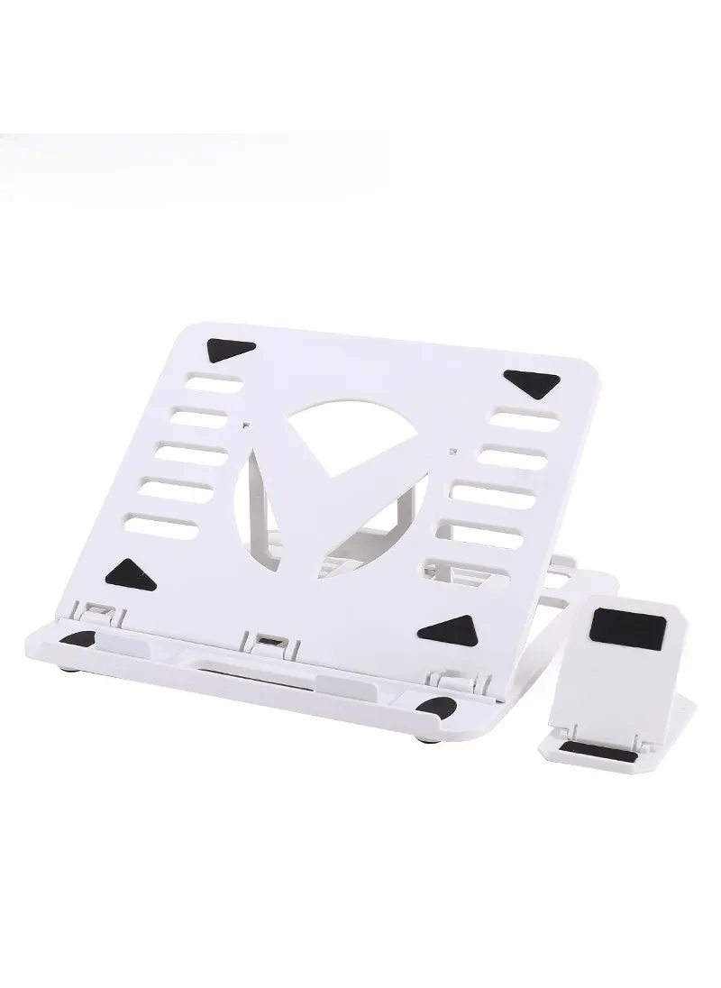 Foldable Laptop Stand Adjustable Cooling Portable Explosions three generations-white upgrade-1