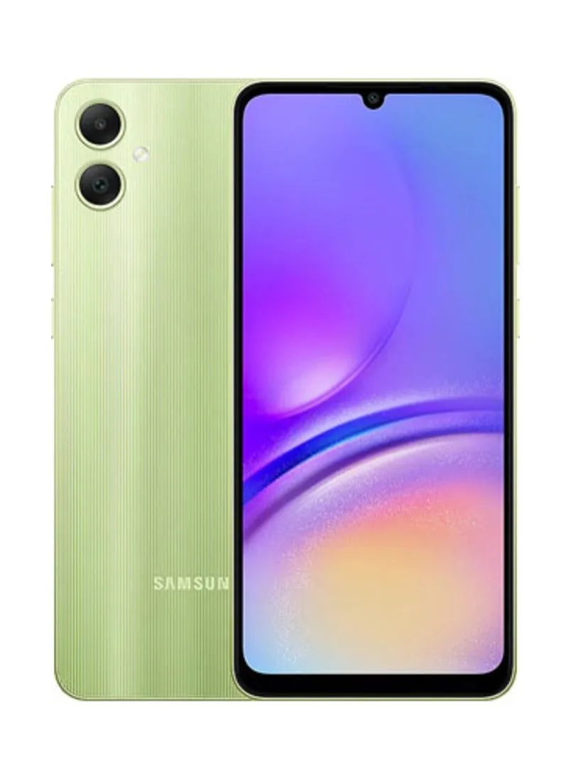 هاتف Galaxy A05 ثنائي الشريحة باللون الأخضر الفاتح وذاكرة الوصول العشوائي (RAM) سعة 4 جيجابايت وذاكرة تخزين داخلية 128 جيجابايت ويدعم تقنية 4G LTE - إصدار الشرق الأوسط-1