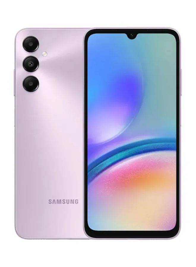 هاتف Galaxy A05s ثنائي الشريحة باللون البنفسجي الفاتح وذاكرة الوصول العشوائي (RAM) سعة 4 جيجابايت وذاكرة الوصول العشوائي (RAM) سعة 64 جيجابايت ويدعم تقنية 4G LTE - إصدار الشرق الأوسط-1