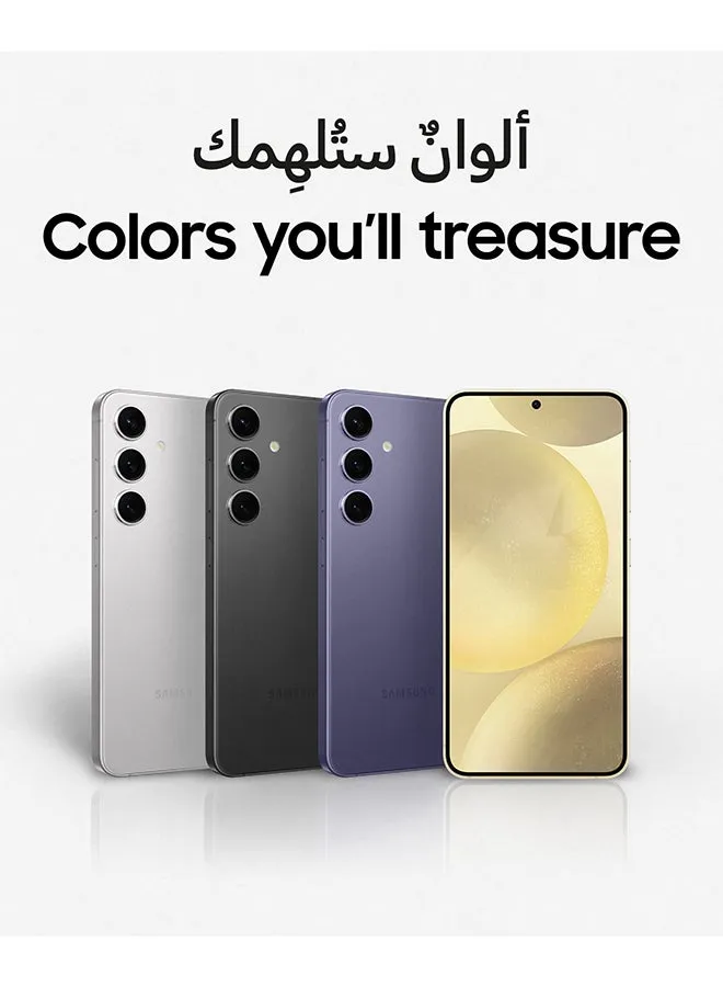 هاتف Galaxy S24 ثنائي الشريحة باللون الأصفر الكهرماني وذاكرة الوصول العشوائي (RAM) سعة 8 جيجابايت وذاكرة تخزين داخلية 256 جيجابايت يدعم تقنية 5G - إصدار الشرق الأوسط-2