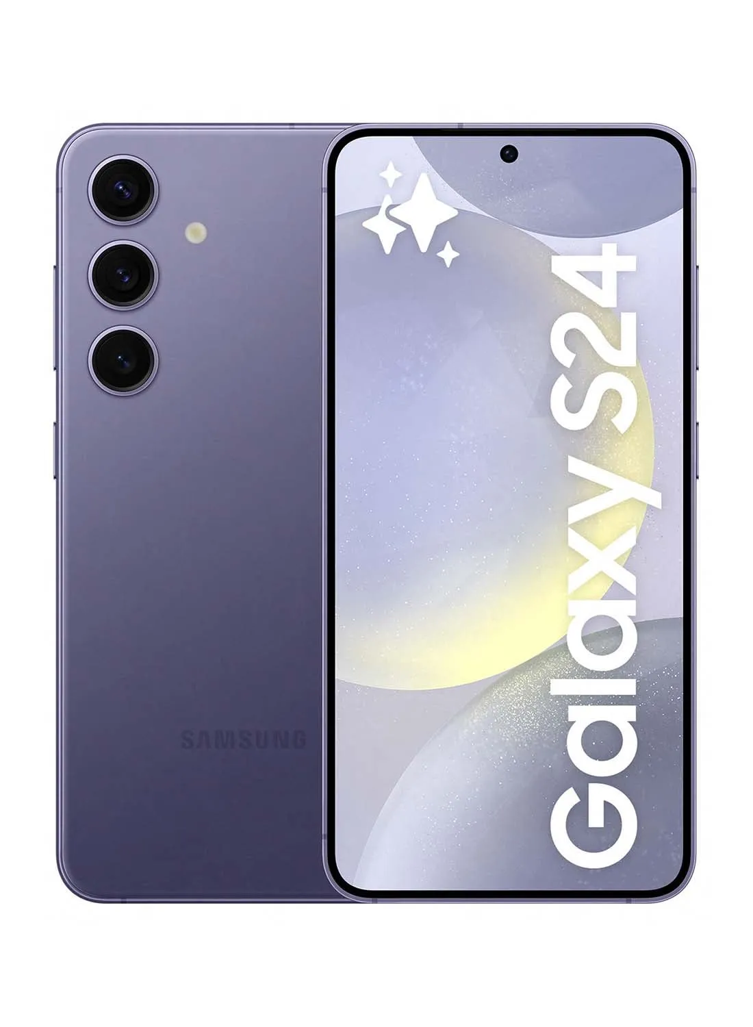 هاتف Galaxy S24 ثنائي الشريحة باللون البنفسجي الكوبالت وذاكرة الوصول العشوائي (RAM) سعة 8 جيجابايت وذاكرة داخلية 256 جيجابايت يدعم تقنية 5G - إصدار الشرق الأوسط-1