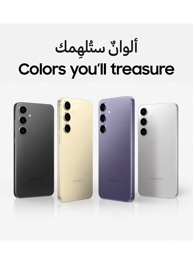 هاتف Galaxy S24 Plus ثنائي الشريحة باللون البنفسجي الكوبالت، وذاكرة الوصول العشوائي (RAM) سعة 12 جيجابايت، وذاكرة تخزين داخلية 512 جيجابايت، يدعم تقنية 5G - إصدار الشرق الأوسط-2