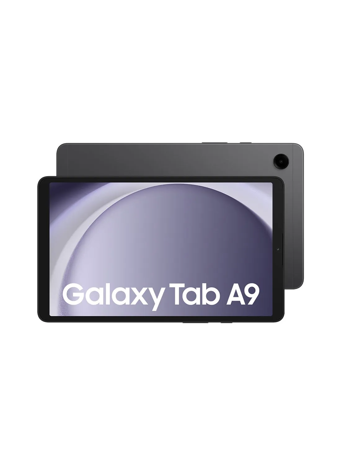 جهاز Galaxy Tab A9 باللون الرمادي/الجرافيت، وذاكرة الوصول العشوائي (RAM) سعة 4 جيجابايت، وذاكرة الوصول العشوائي (RAM) سعة 64 جيجابايت، وواي فاي - إصدار الشرق الأوسط-1