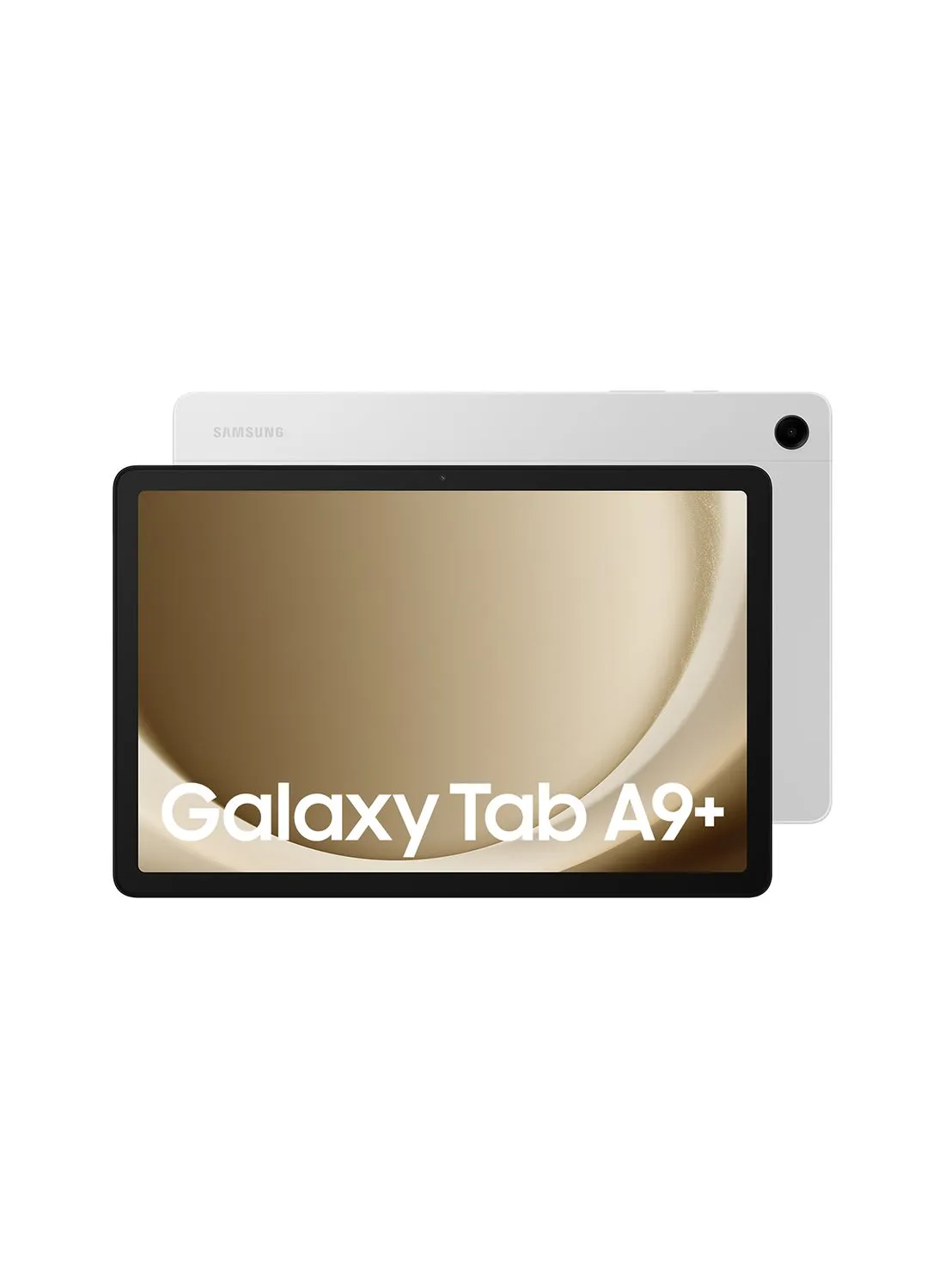 Galaxy Tab A9 Plus باللون الفضي، وذاكرة الوصول العشوائي (RAM) سعة 4 جيجابايت، وذاكرة الوصول العشوائي (RAM) سعة 64 جيجابايت، ويدعم تقنية 5G - إصدار الشرق الأوسط-1