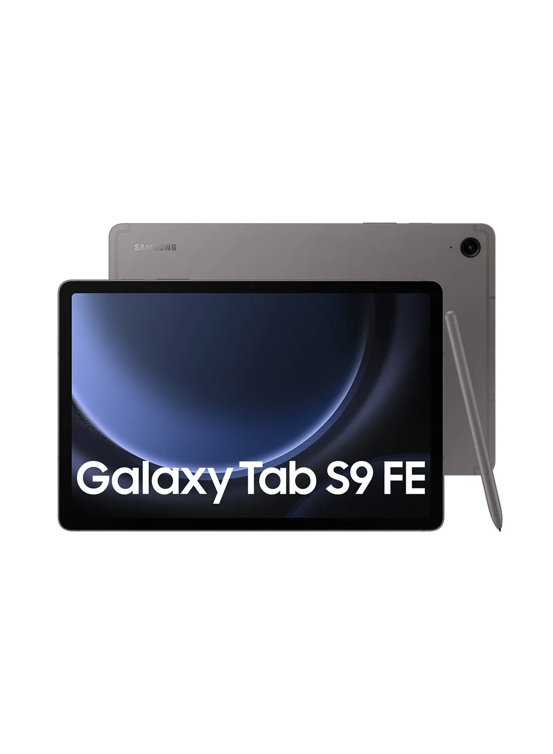 Galaxy Tab S9 FE باللون الرمادي، وذاكرة الوصول العشوائي (RAM) سعة 6 جيجابايت، وسعة 128 جيجابايت، ويدعم تقنية 5G - إصدار الشرق الأوسط-1