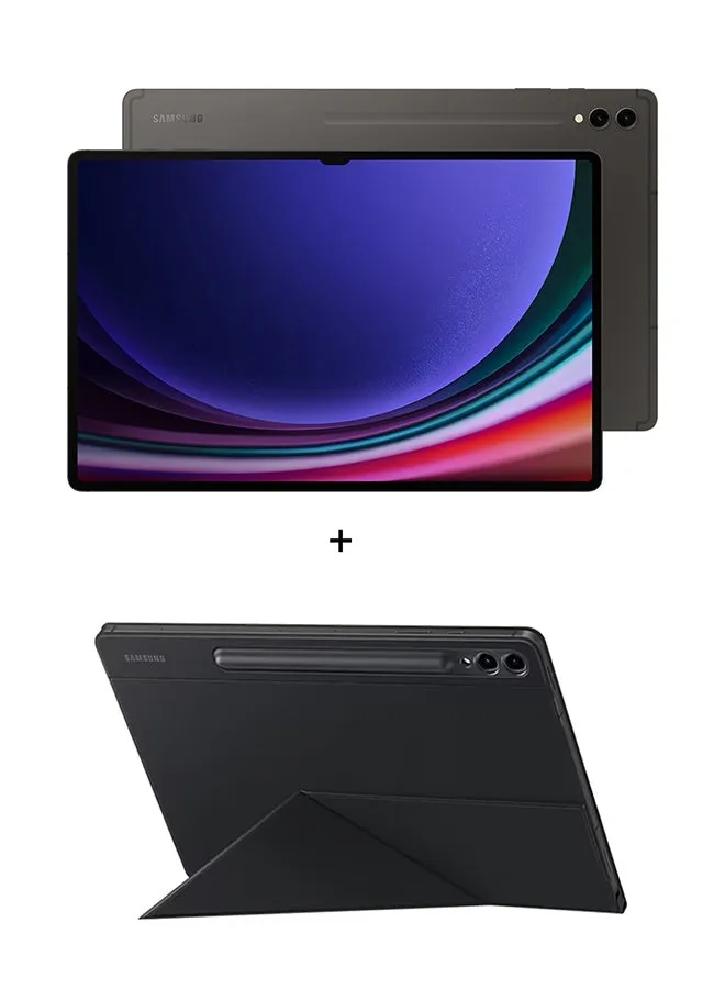 Galaxy Tab S9 Ultra Graphite، ذاكرة الوصول العشوائي (RAM) سعة 12 جيجابايت، وذاكرة الوصول العشوائي (RAM) سعة 256 جيجابايت، وواي فاي، مع غطاء ذكي للكتب - إصدار الشرق الأوسط-1