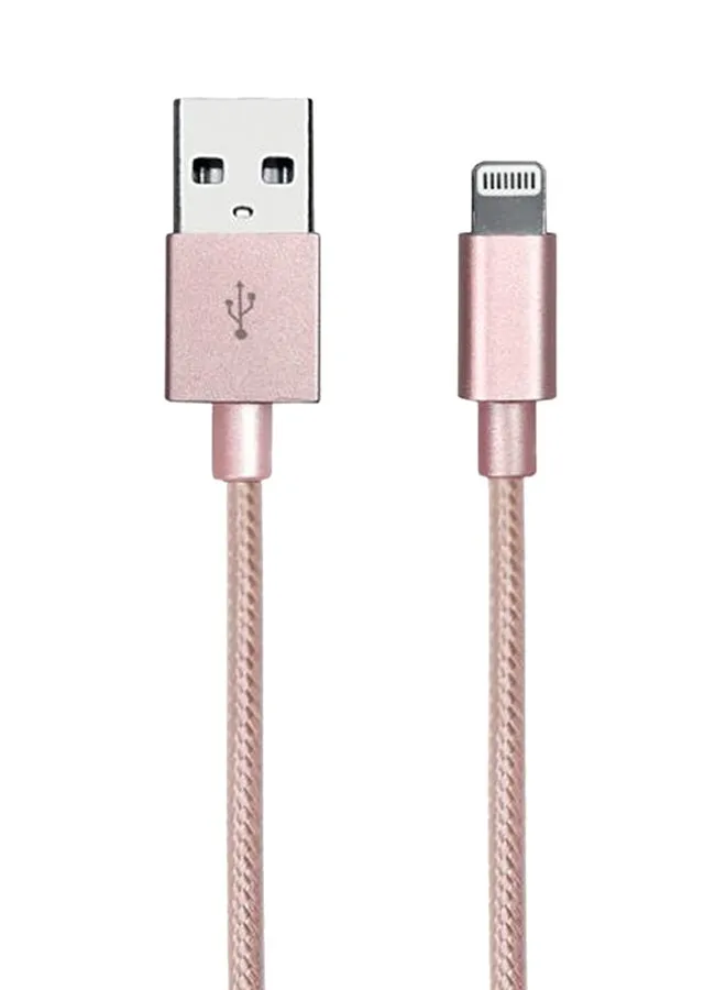 كابل جولد كولكشن لايتنج إلى USB ذهبي وردي-1