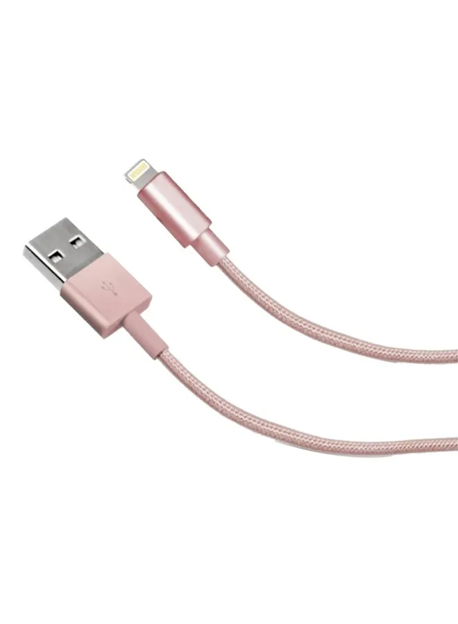 كابل جولد كولكشن لايتنج إلى USB ذهبي وردي-2