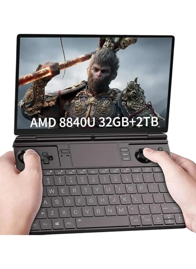 جهاز GPD Win Max 2 2024 [AMD Ryzen 7 8840U-32GB + 2TB]، كمبيوتر محمول صغير محمول بشاشة 10.1 بوصة، يعمل بنظام ويندوز 11، وحدة تحكم للألعاب، بشاشة تعمل باللمس بدقة 1920x1200.-1