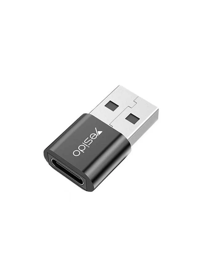 محول من منفذ Type-C إلى USB طراز GS09 أسود-1