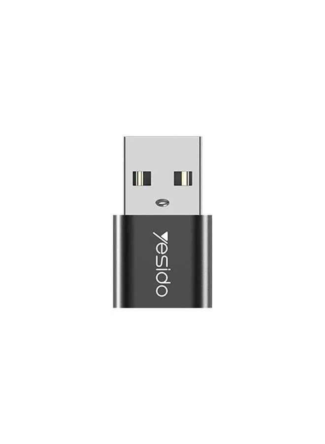 محول من منفذ Type-C إلى USB طراز GS09 أسود-2