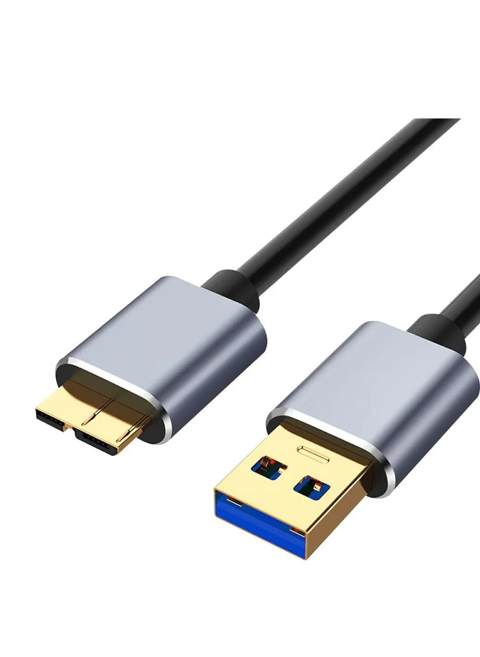 كابل محرك الأقراص الصلبة، 2 متر/6.5 قدم، 5 جيجابت في الثانية، USB 3.0 A إلى Micro USB B، محرك أقراص صلبة خارجي محمول، متانة وقبضة متوافقة مع Seagate Expansion، Toshiba، M3 1TB-1