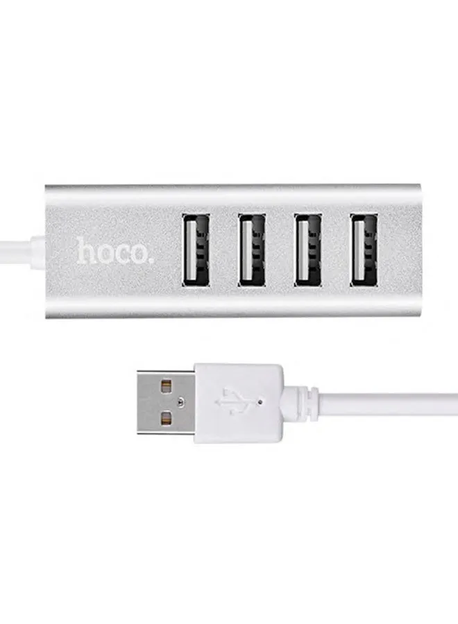 موزع USB بـ 4 منافذ HB1 فضي-1