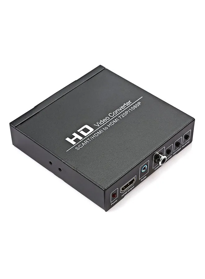 محول صوت رقمي من HD SCART+HDMI إلى HDMI أسود-1