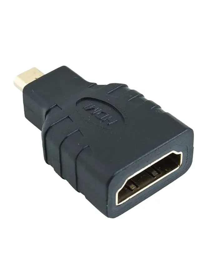 محوّل من منفذ HDMI أنثى إلى منفذ Micro HDMI ذكر أسود-1